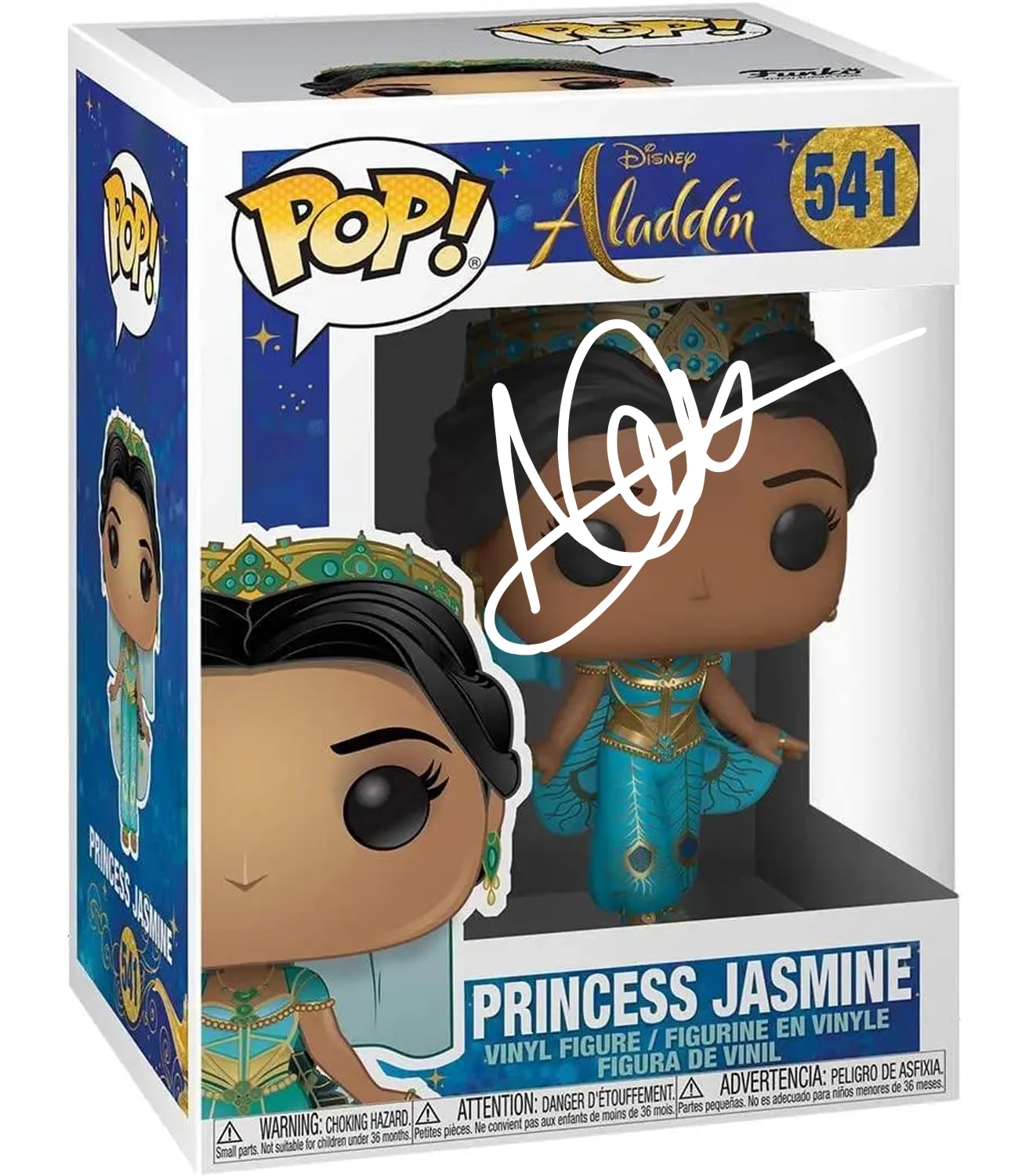 Naomi Scott Jasmine #541 Disney Princess Facsimile Signed Reprint